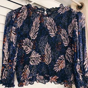 Cropped floral Zara blouse